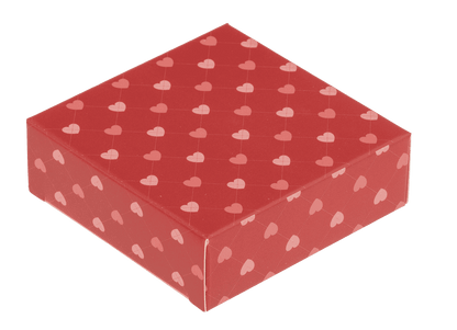 Candle in glass, heart shaped,