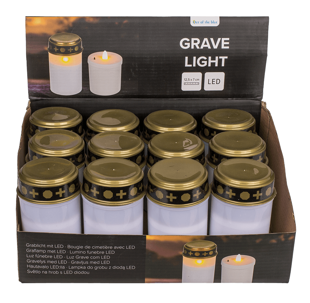 LED grave light, white,