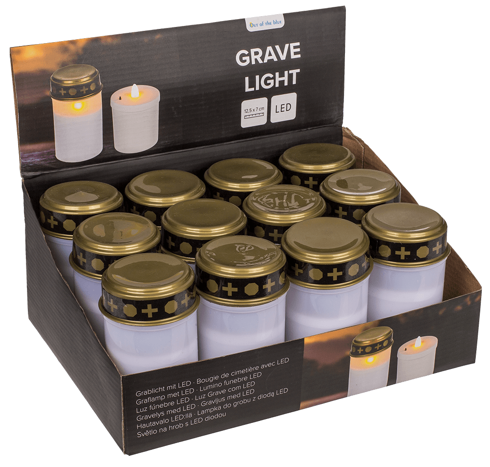 LED grave light, white,