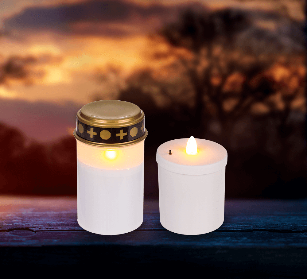 LED grave light, white,