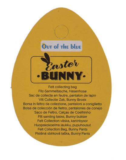 Felt collecting bag, Bunny trousers, 10 x 9 cm;