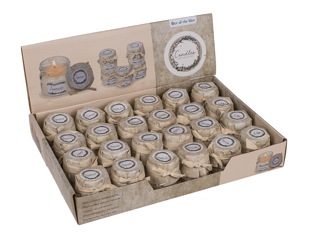 Candle with natural wax (White Tea, Vanilla, Lily,