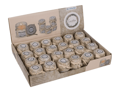 Candle with natural wax (White Tea, Vanilla, Lily,