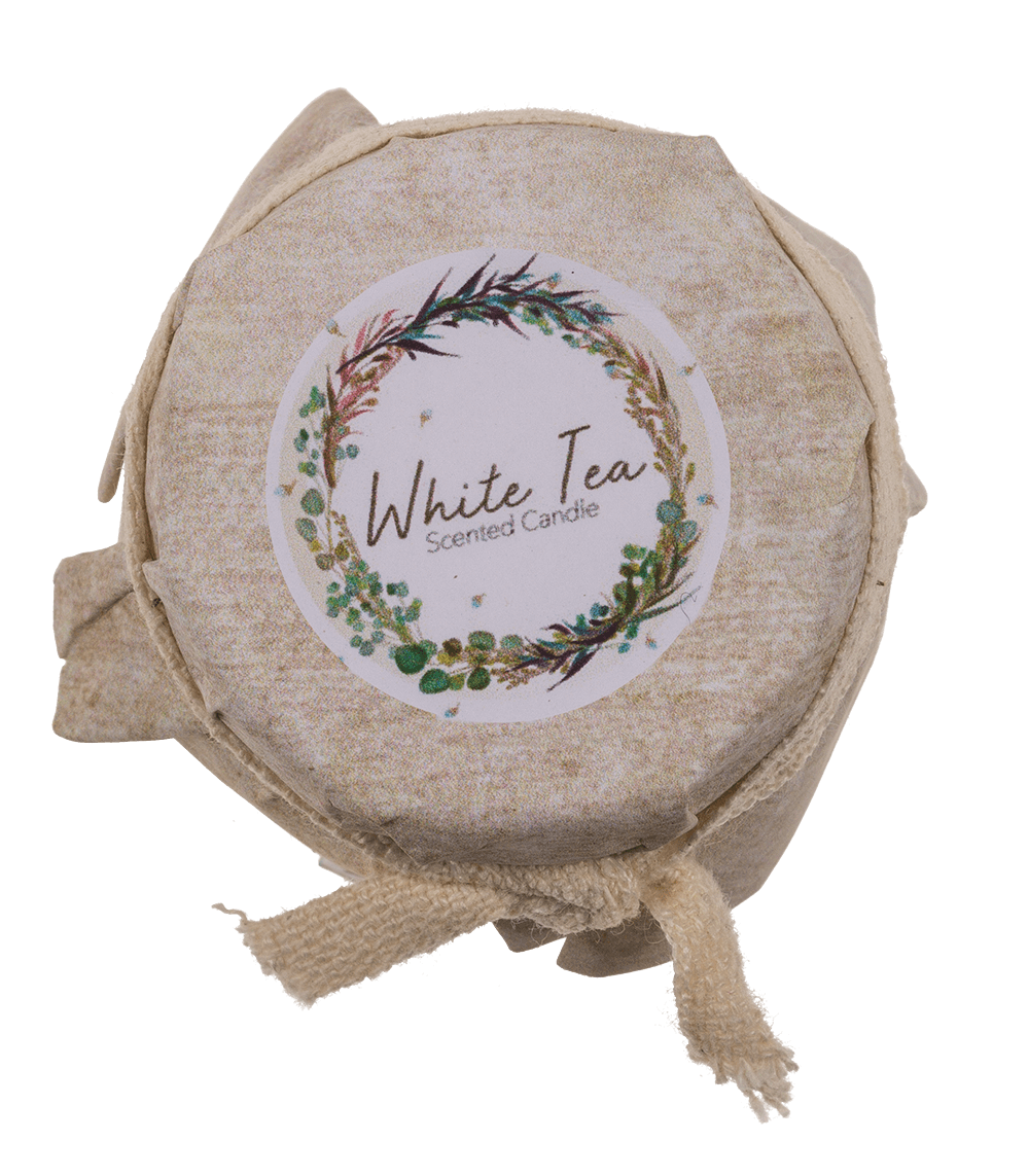Candle with natural wax (White Tea, Vanilla, Lily,