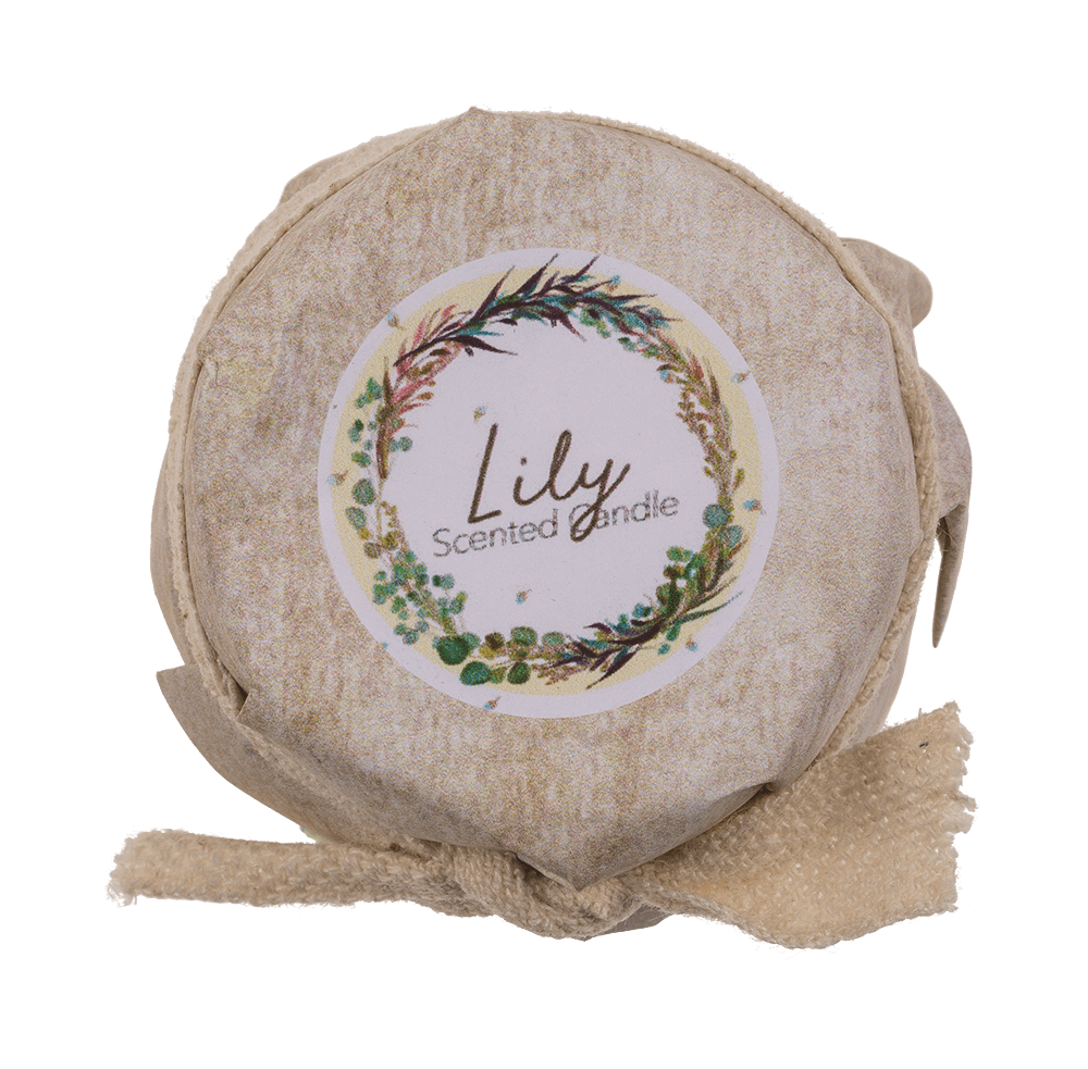 Candle with natural wax (White Tea, Vanilla, Lily,