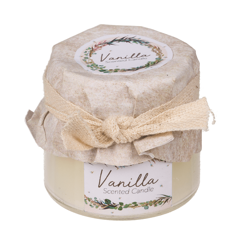 Candle with natural wax (White Tea, Vanilla, Lily,