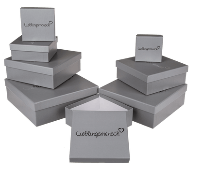 Grey gift box, Lieblingsmensch,
