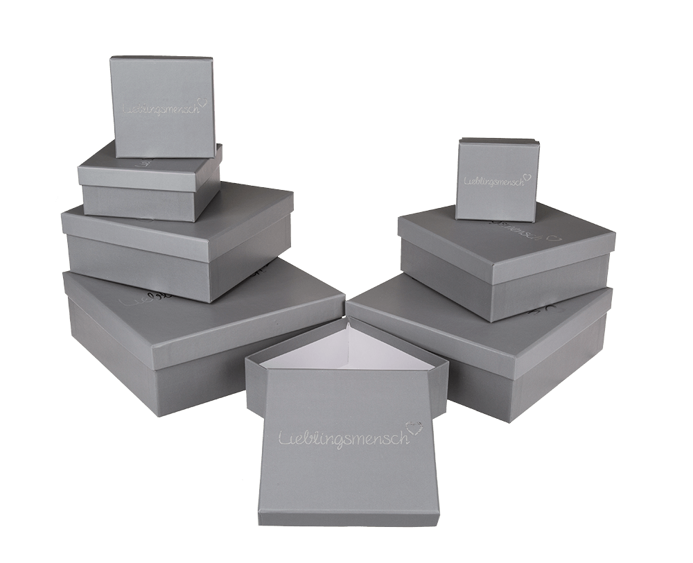 Grey gift box, Lieblingsmensch,