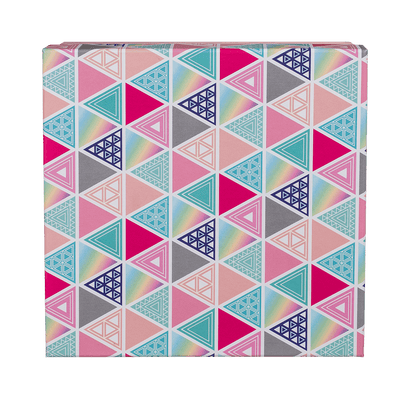 Pink gift box, Triangles,