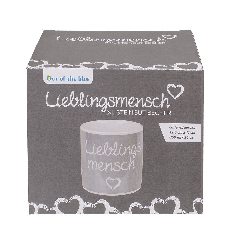 Mug, Lieblingsmensch, ca. 12,5 x 11 cn,