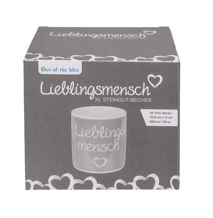 Mug, Lieblingsmensch, ca. 12,5 x 11 cn,