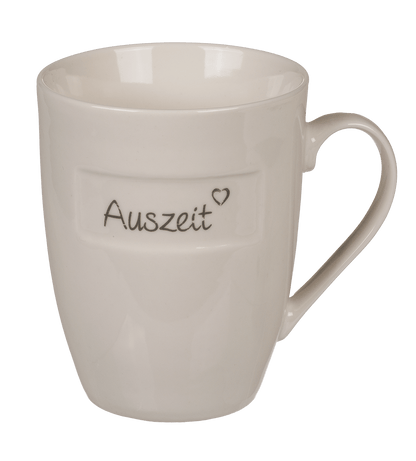 New bone china mug, Auszeit,