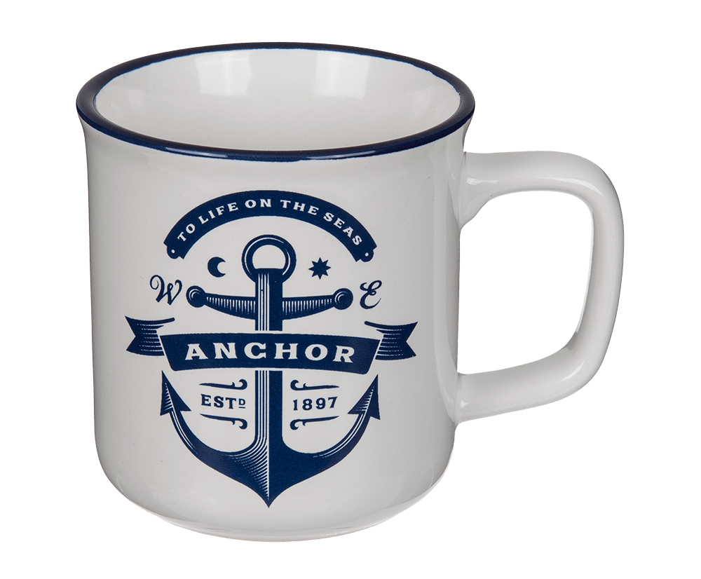 Mug, anchor,