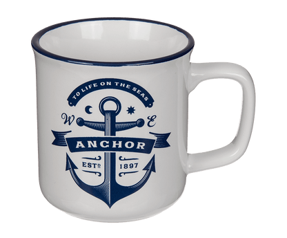 Mug, anchor,