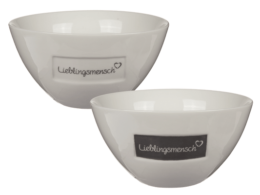 New bone china cereal bowl, Lieblingsmensch,