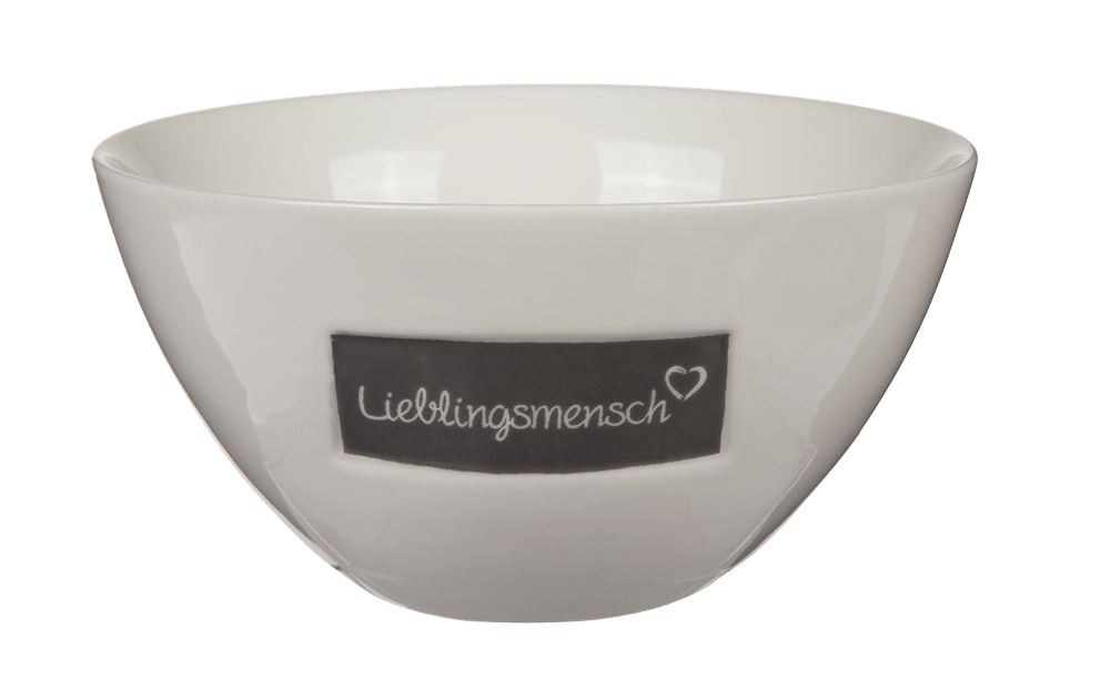 New bone china cereal bowl, Lieblingsmensch,