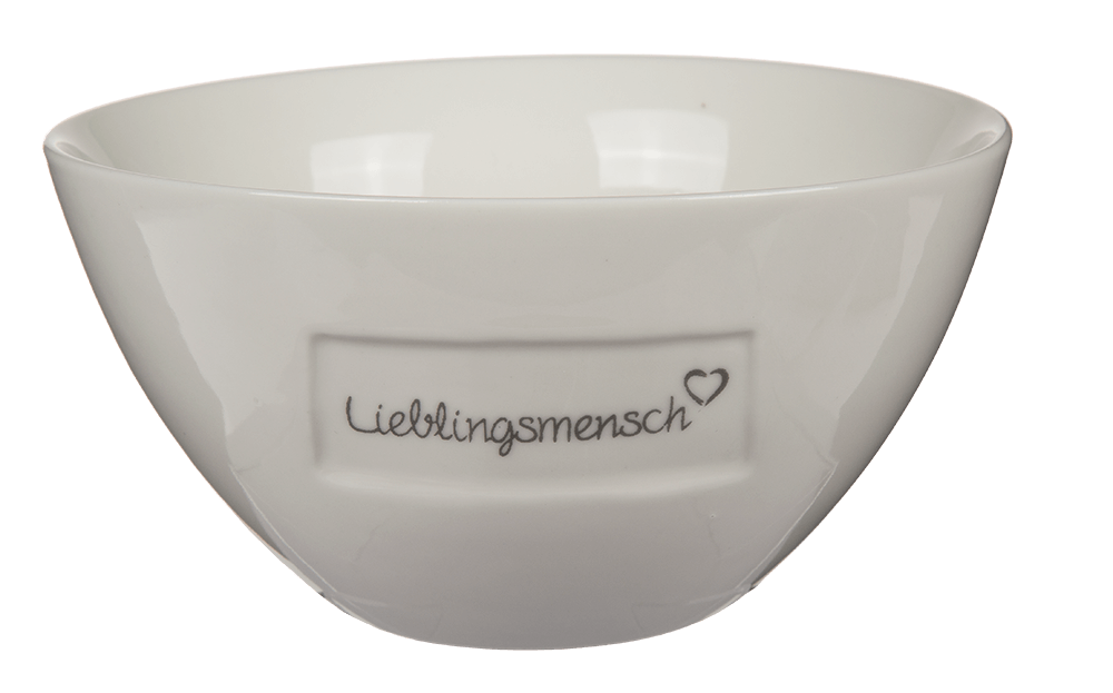 New bone china cereal bowl, Lieblingsmensch,