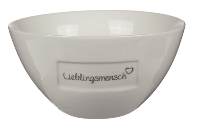 New bone china cereal bowl, Lieblingsmensch,