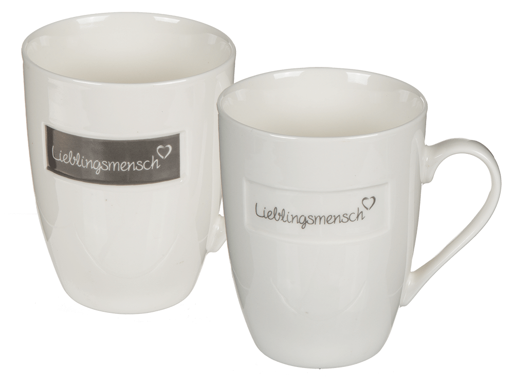 New bone china mug, Lieblingsmensch,