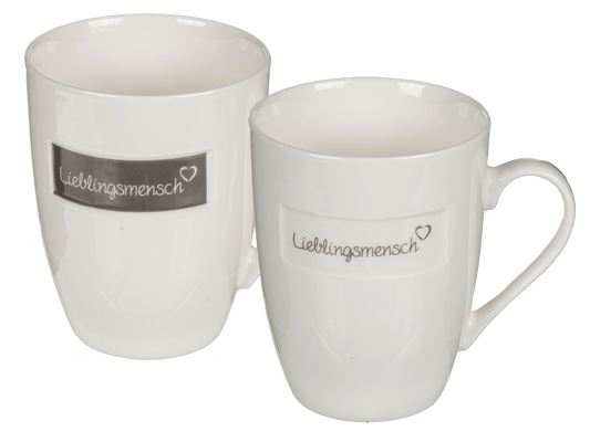 New bone china mug, Lieblingsmensch,