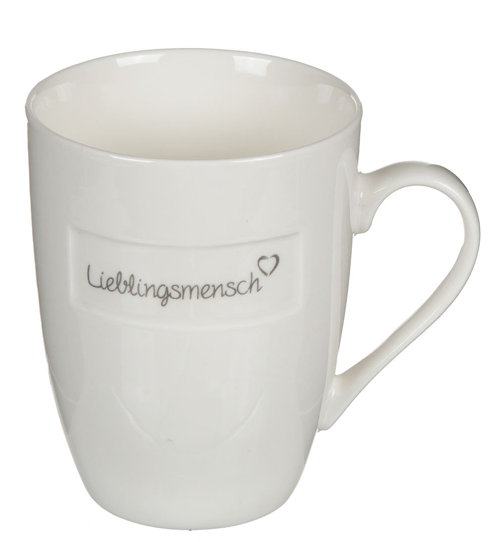 New bone china mug, Lieblingsmensch,