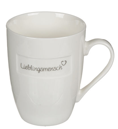 New bone china mug, Lieblingsmensch,
