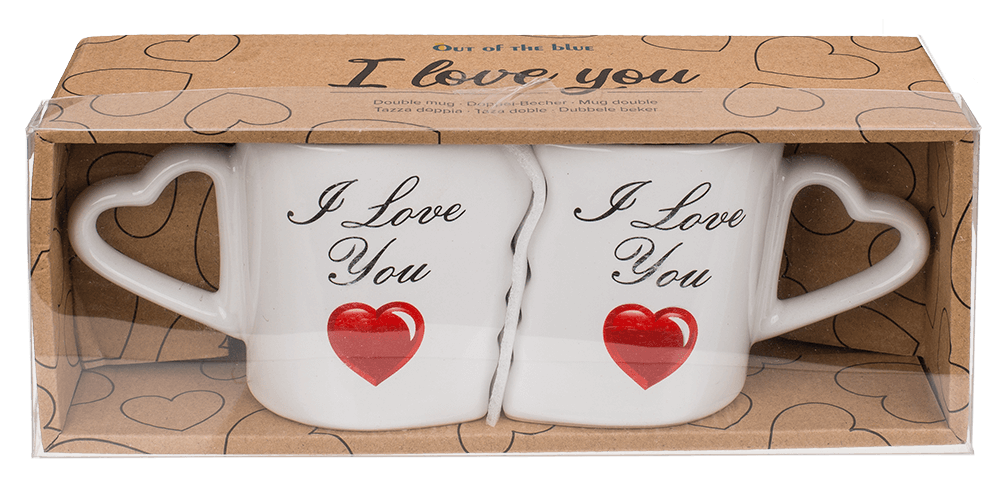 Double mug, I love you,