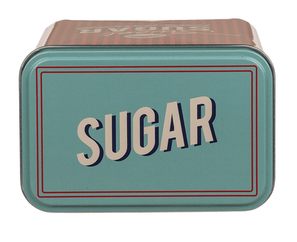 Rectangular tin box,