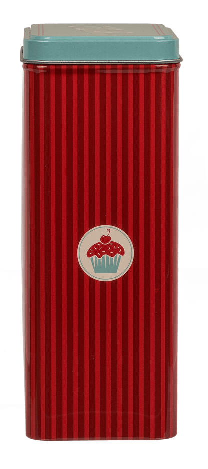 Rectangular tin box,