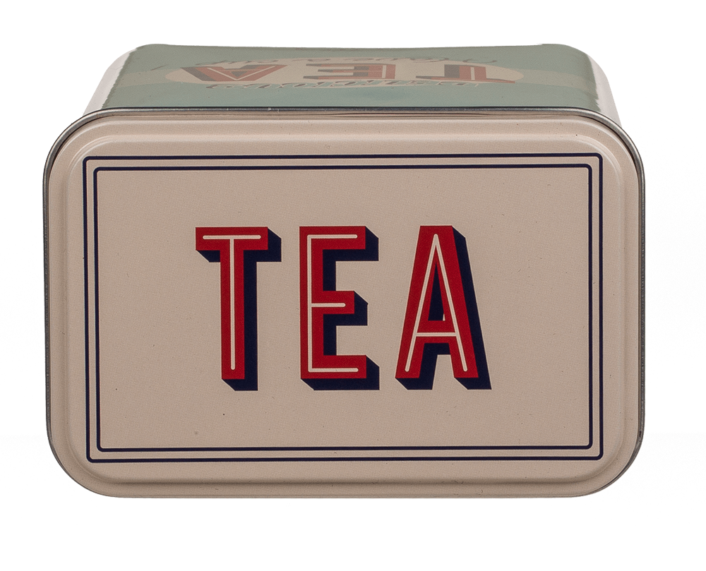 Rectangular tin box,