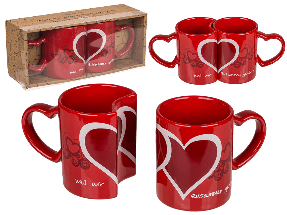 Double-mug, Weil wir zusammen gehören,
