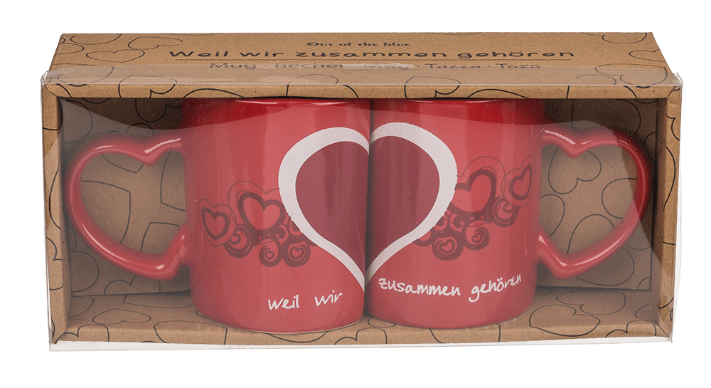 Double-mug, Weil wir zusammen gehören,