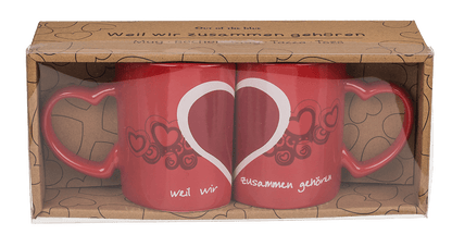 Double-mug, Weil wir zusammen gehören,