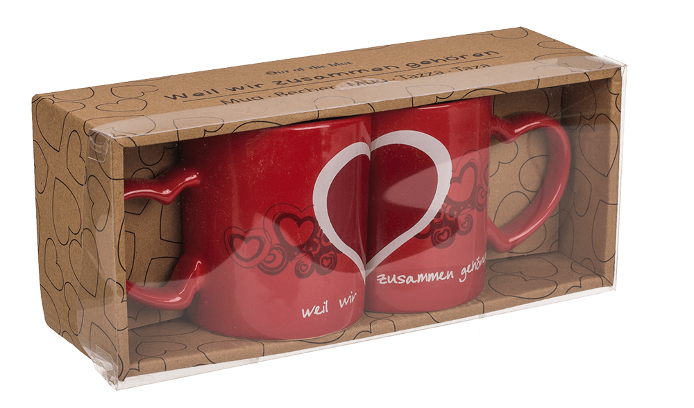 Double-mug, Weil wir zusammen gehören,