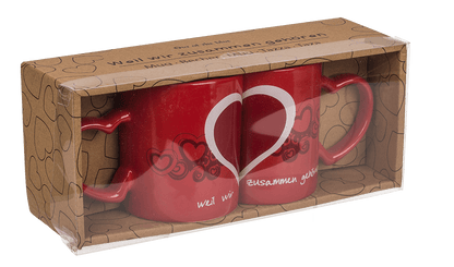 Double-mug, Weil wir zusammen gehören,