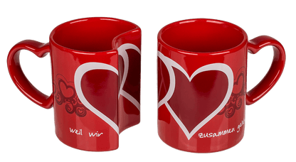 Double-mug, Weil wir zusammen gehören,