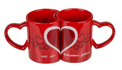 Double-mug, Weil wir zusammen gehören,