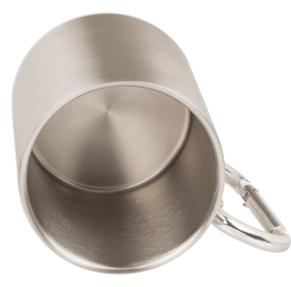 Stainless steel mug with carabiner, Maritime,
