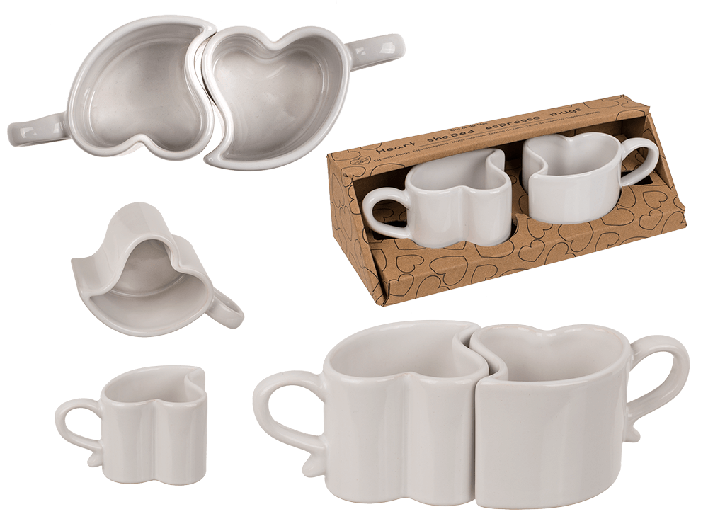 Heart shaped espresso mug,