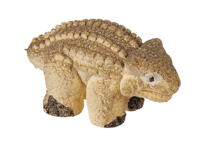 Growing mini dinosaur in egg,