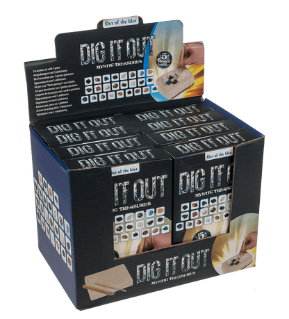 Excavation set with 5 gems,