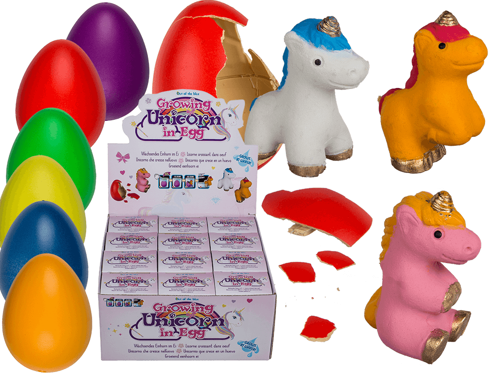 Growing unicorn in egg,