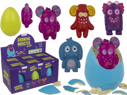 Growing monster in egg, 11 cm,