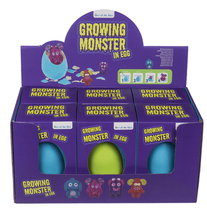 Growing monster in egg, 11 cm,