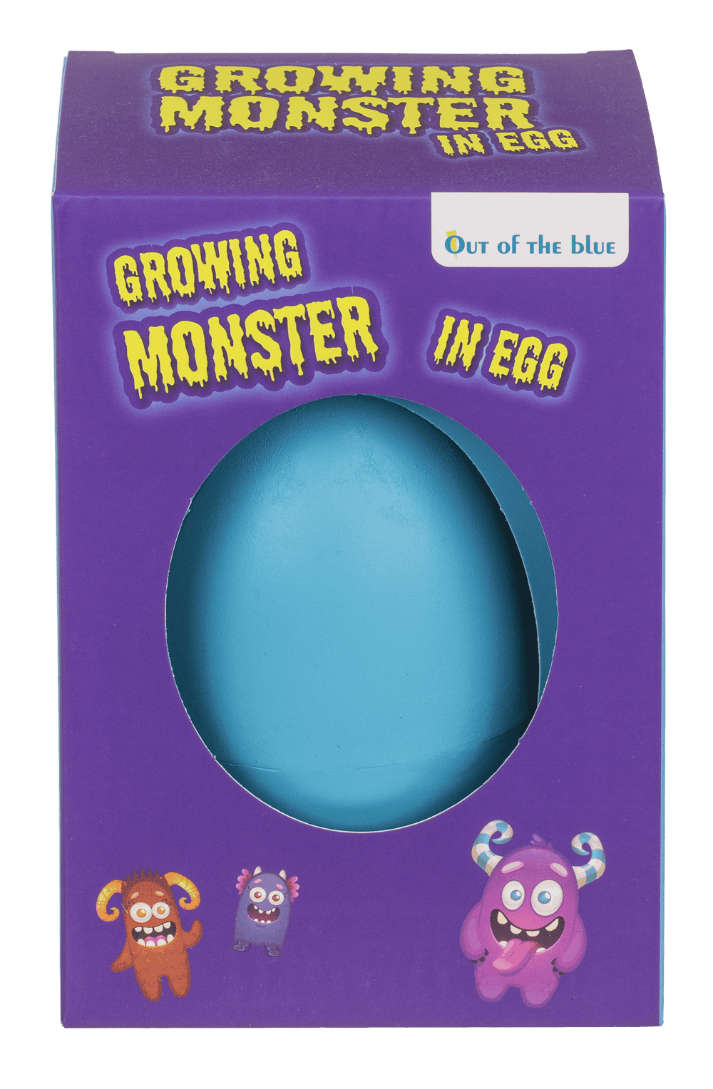 Growing monster in egg, 11 cm,
