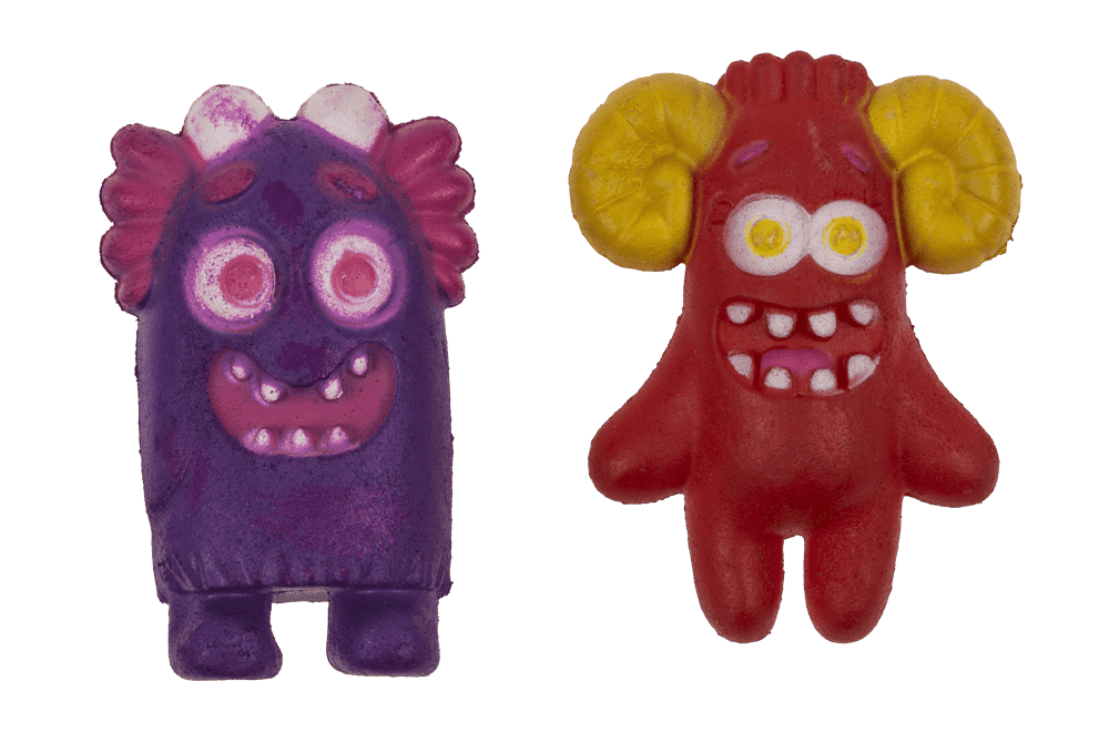 Growing monster in egg, 11 cm,