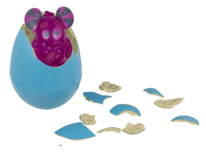 Growing monster in egg, 11 cm,