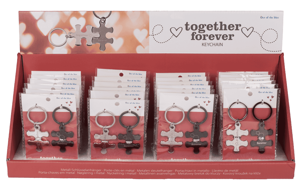 Metal keyring, Together Forever,