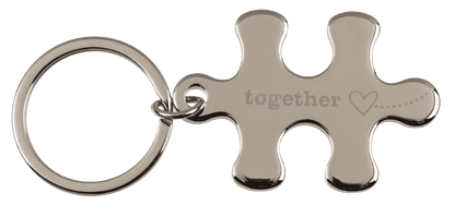 Metal keyring, Together Forever,