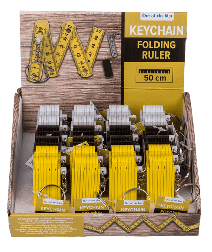 Keychain, Plastic Folding Ruler,